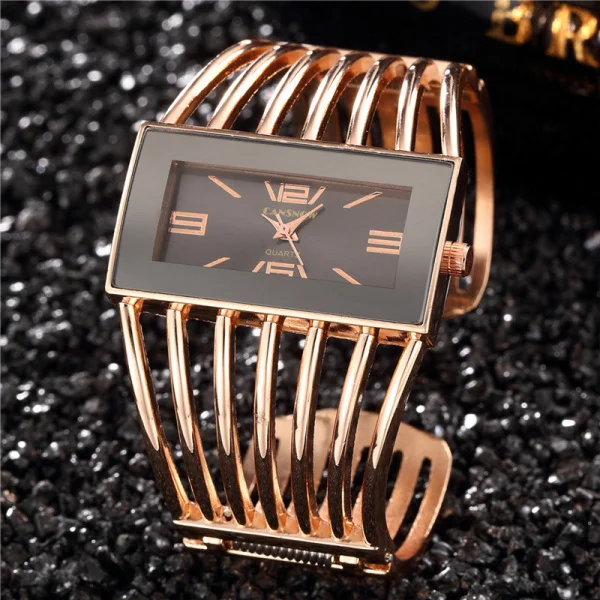 Women'S Watches New Luxury Bangle Steel Bracelet Fashion Rectangle Small Dial Ladies Quartz Wristwatches Clock Hot Montre Femmes - Image 4