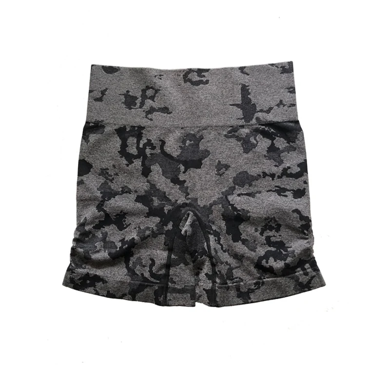 Women Adapt Camo Seamless Shorts High Waist Booty Gym Shorts Workout Short Fitness Ribbed Waisted Running Short Athletic Clothes - Image 12