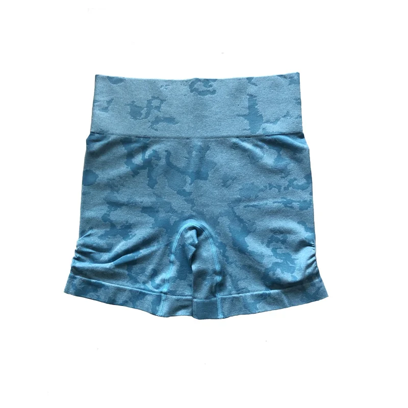 Women Adapt Camo Seamless Shorts High Waist Booty Gym Shorts Workout Short Fitness Ribbed Waisted Running Short Athletic Clothes - Image 17
