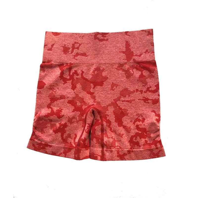Women Adapt Camo Seamless Shorts High Waist Booty Gym Shorts Workout Short Fitness Ribbed Waisted Running Short Athletic Clothes - Image 18