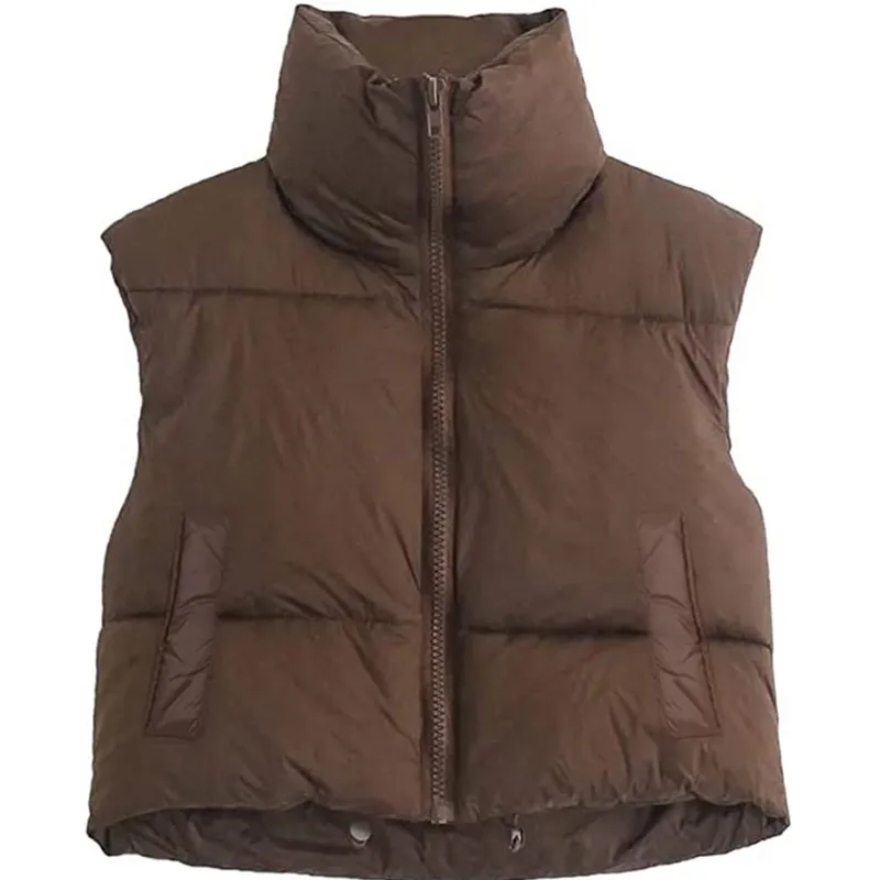 Women Autumn Winter Vest Sleeveless Jackets Waistcoat Clothing Warm Coats 2023 Luxury y2k Padded Puffer Vest Female Clothes - Image 11