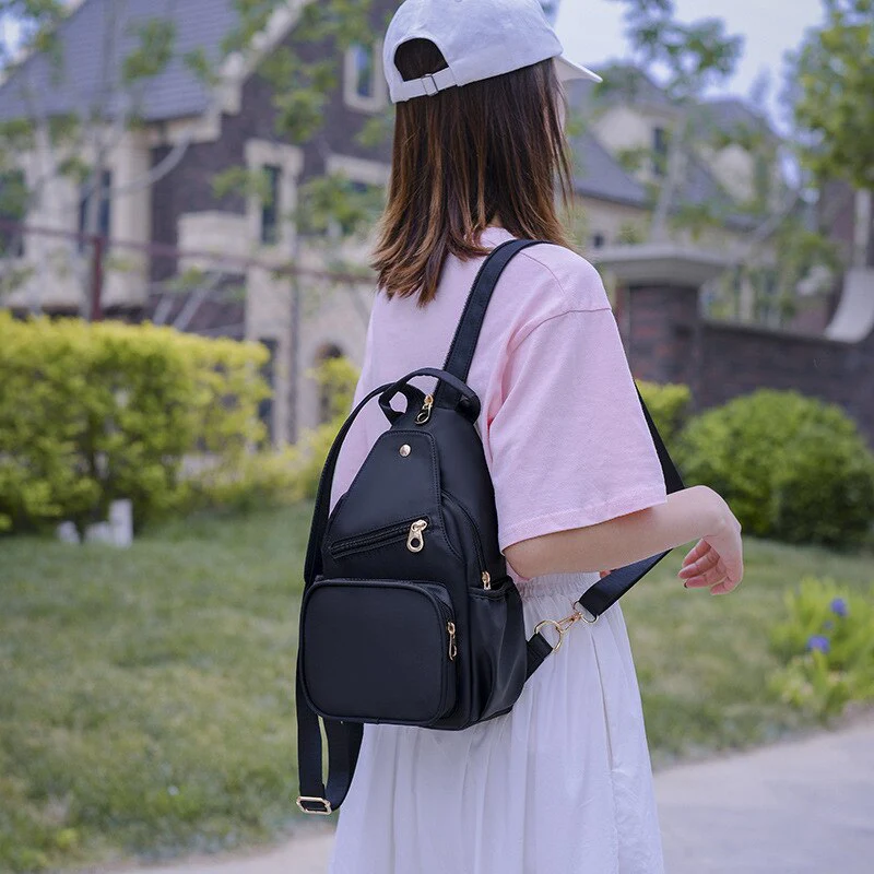 Women Bag New 2022 Chest Bag Female Oxford Bag Wild Messenger Bag Fashion One Shoulder Chest Bag Casual Crossbody Pack for Women - Image 5