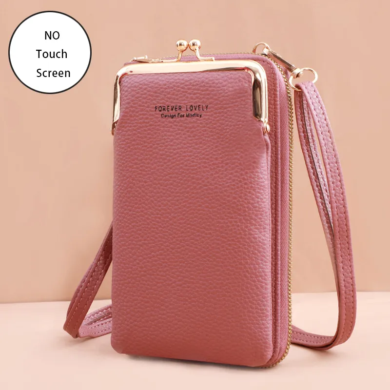 Women Bags Soft Leather Wallets Touch Screen Cell Phone Purse Crossbody Shoulder Strap Handbag for Female Cheap Women's Bags - Image 14