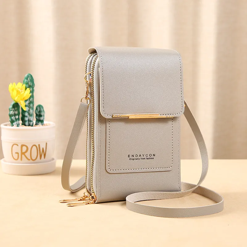 Women Bags Soft Leather Wallets Touch Screen Cell Phone Purse Crossbody Shoulder Strap Handbag for Female Cheap Women's Bags - Image 24