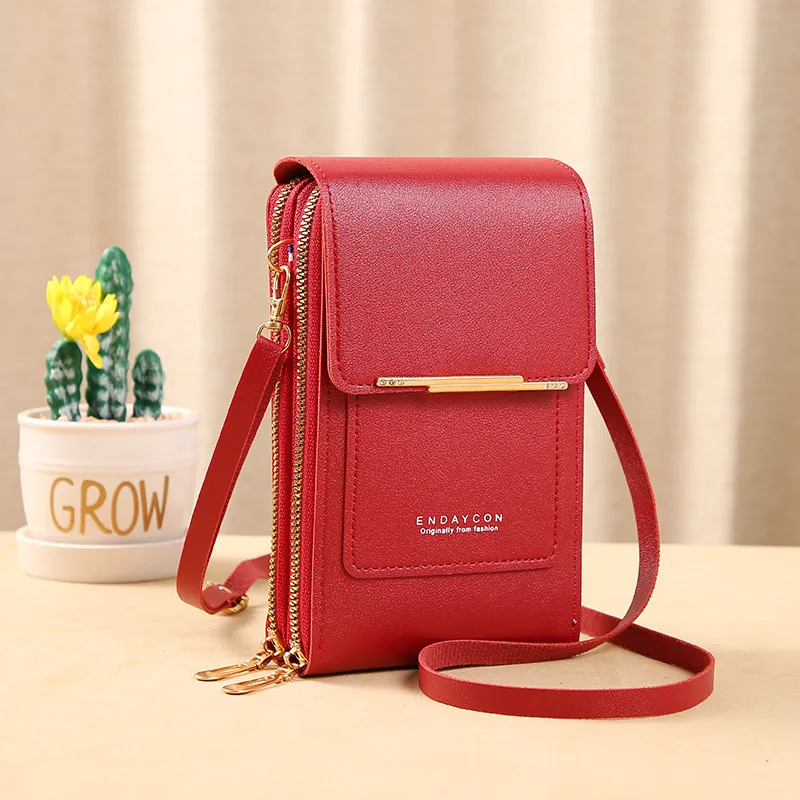 Women Bags Soft Leather Wallets Touch Screen Cell Phone Purse Crossbody Shoulder Strap Handbag for Female Cheap Women's Bags - Image 26