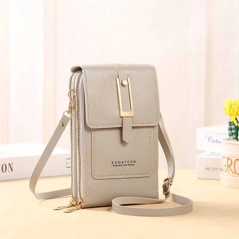 Women Bags Soft Leather Wallets Touch Screen Cell Phone Purse Crossbody Shoulder Strap Handbag for Female Cheap Women's Bags - Image 8