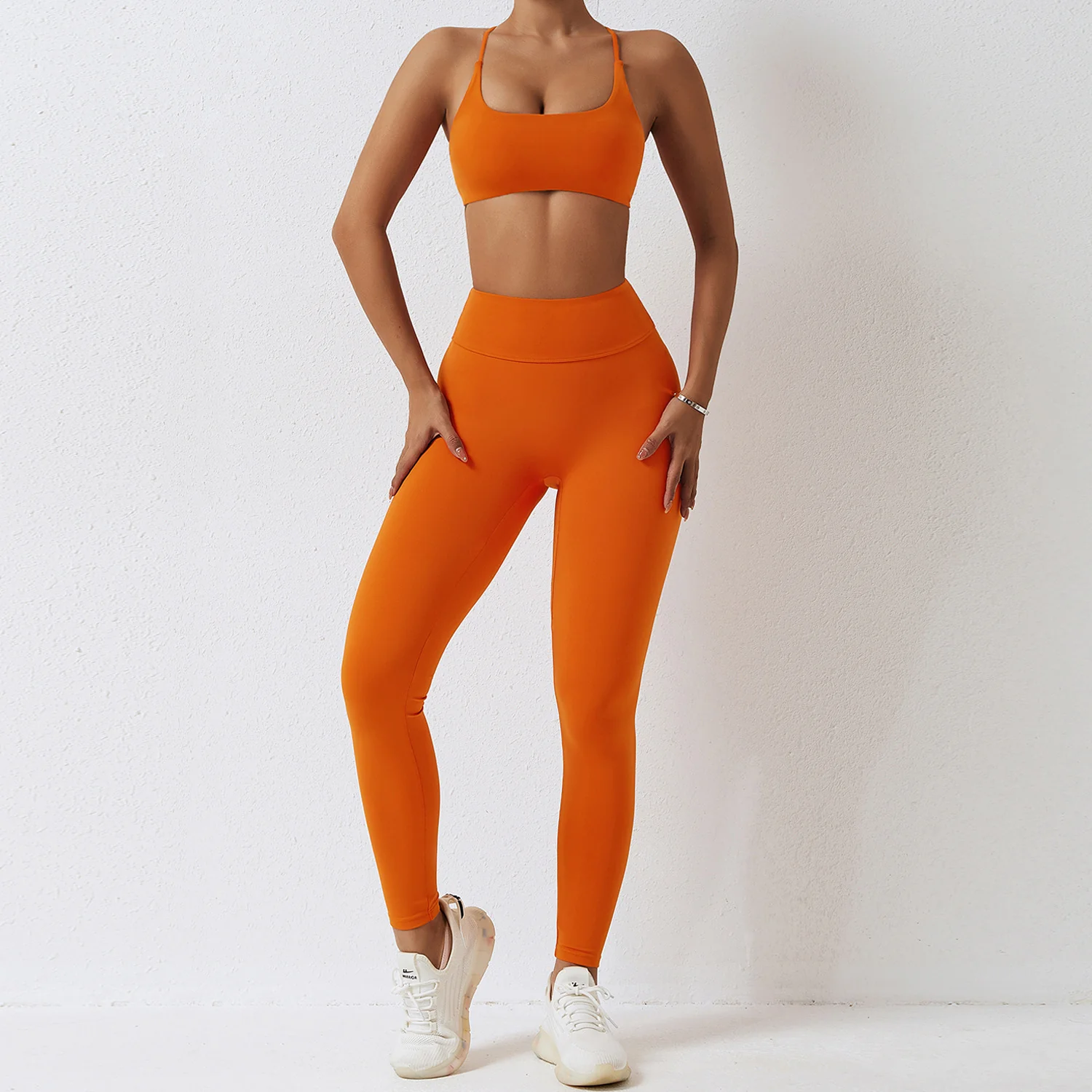 Women Bra Leggings Shorts Running Workout Clothing Yoga Suits Top Sportswear Gym Fitness Sets - Image 11