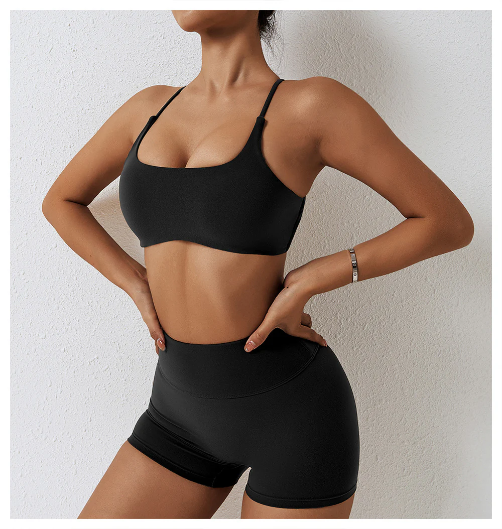 Women Bra Leggings Shorts Running Workout Clothing Yoga Suits Top Sportswear Gym Fitness Sets - Image 18
