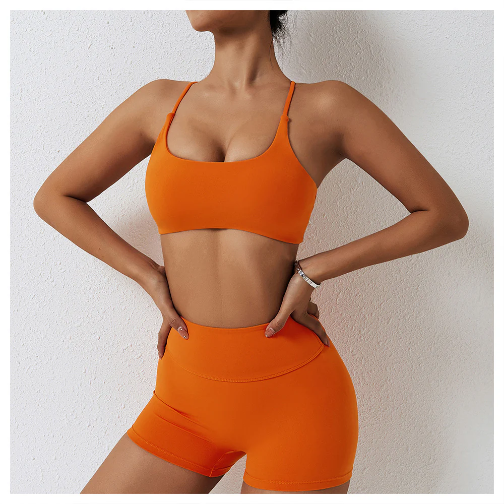 Women Bra Leggings Shorts Running Workout Clothing Yoga Suits Top Sportswear Gym Fitness Sets - Image 19