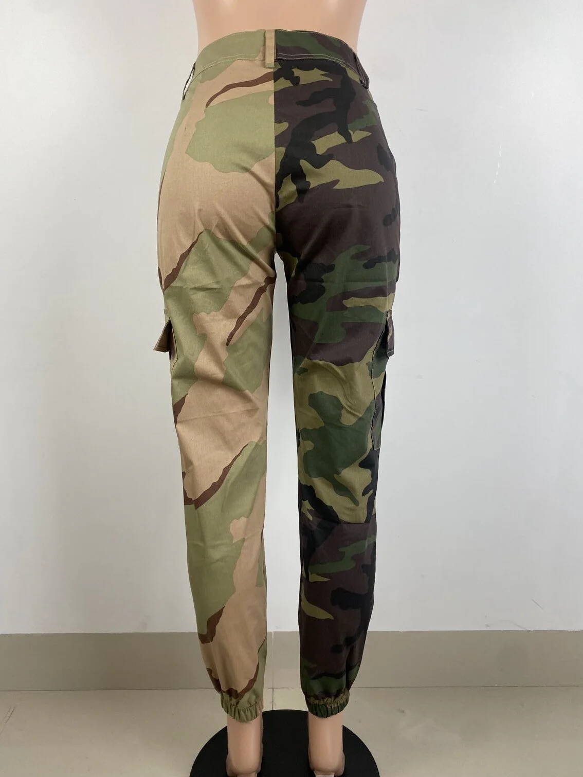 Women Casual Cargo Pants Summer Fall Ladies Trendy Patchwork Camouflage Trousers Pants - Image 5