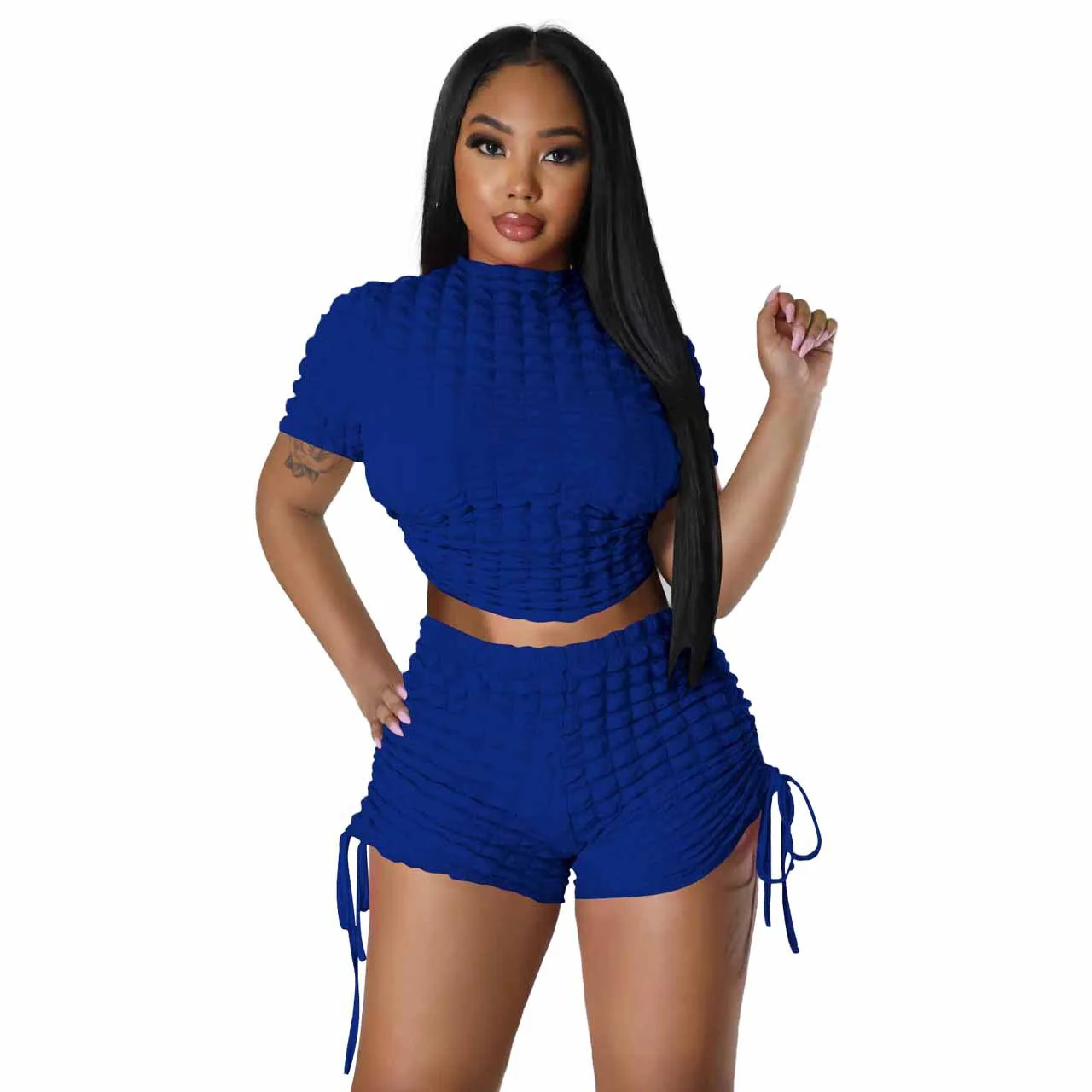 Women Clothing Summer 2023 Beach Clothes For New Sexy Leisure Centre Backs Two Piece Solid Polyester Dress Ladies Swimwear Pareo - Image 3