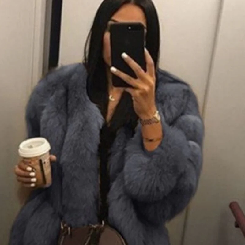Women Coat Mink Coats Winter Top Fashion Fur Coat Elegant Thick Warm Outerwear Fake Fur Jacket Chaquetas Mujer 2021 L3 - Image 10