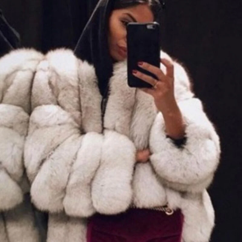 Women Coat Mink Coats Winter Top Fashion Fur Coat Elegant Thick Warm Outerwear Fake Fur Jacket Chaquetas Mujer 2021 L3 - Image 9