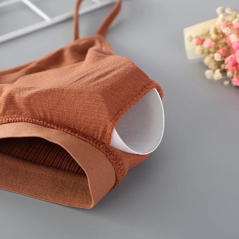 Women Cotton Bra Underwear Seamless Tube Top Brassiere Front Hollow Out Lingerie Wire Free Intimates - Image 6
