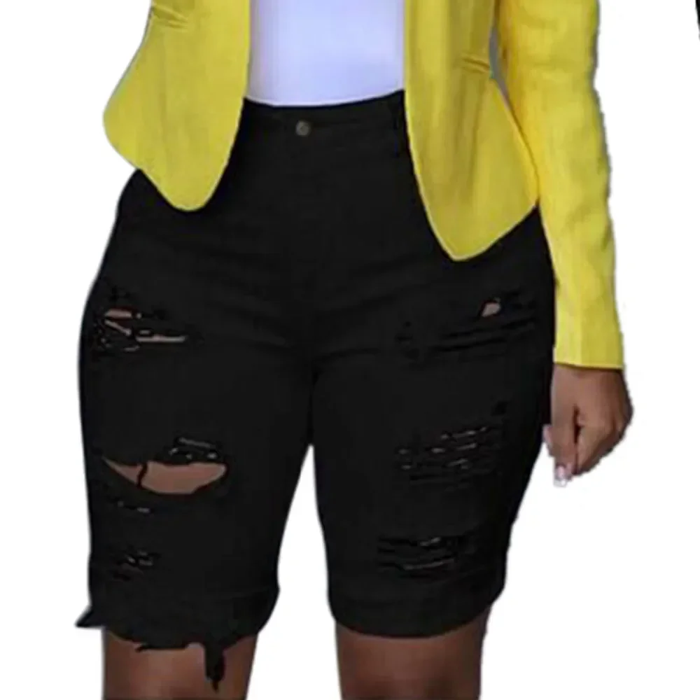 Women Denim Shorts Summer Destroyed Hole Jeans Fashion Casual Pants Short for Woman Pantalones Cortos Ripped Femme Ropa Mujer - Image 6
