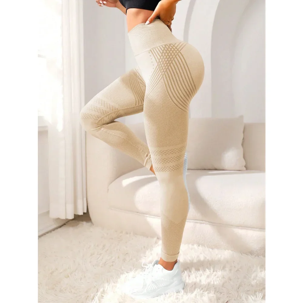 Women Gym Seamless Leggings Yoga Sports Pant Stretchy High Waist Leggings Fitness Leggings Sports Activewear Leegings - Image 3