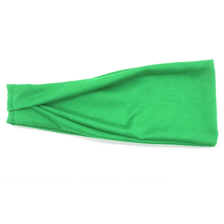 Women Headband Solid Color Wide Turban Twist Knitted Cotton Sport Yoga Hairband Twisted Knotted Headwrap Winter Hair Accessories - Image 13