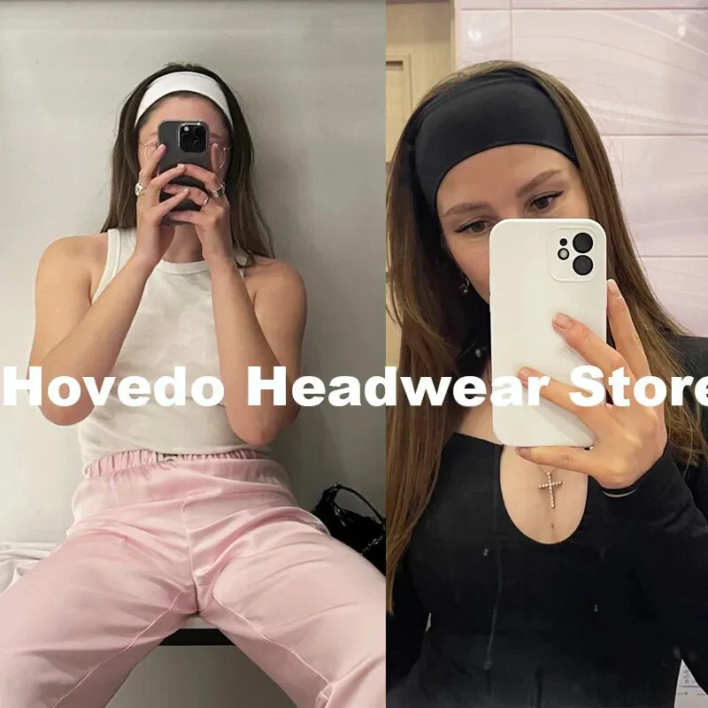 Women Headband Solid Color Wide Turban Twist Knitted Cotton Sport Yoga Hairband Twisted Knotted Headwrap Winter Hair Accessories - Image 2