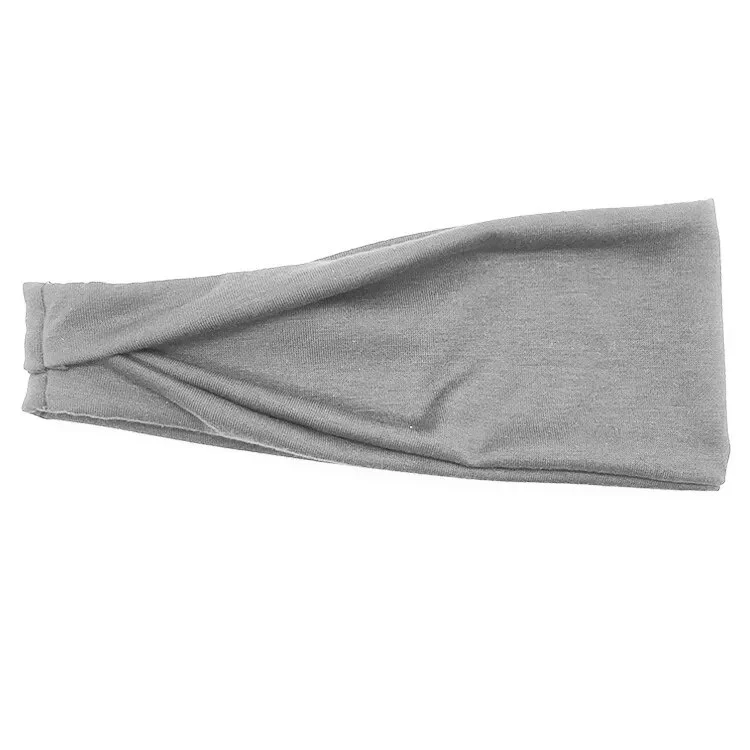 Women Headband Solid Color Wide Turban Twist Knitted Cotton Sport Yoga Hairband Twisted Knotted Headwrap Winter Hair Accessories - Image 20