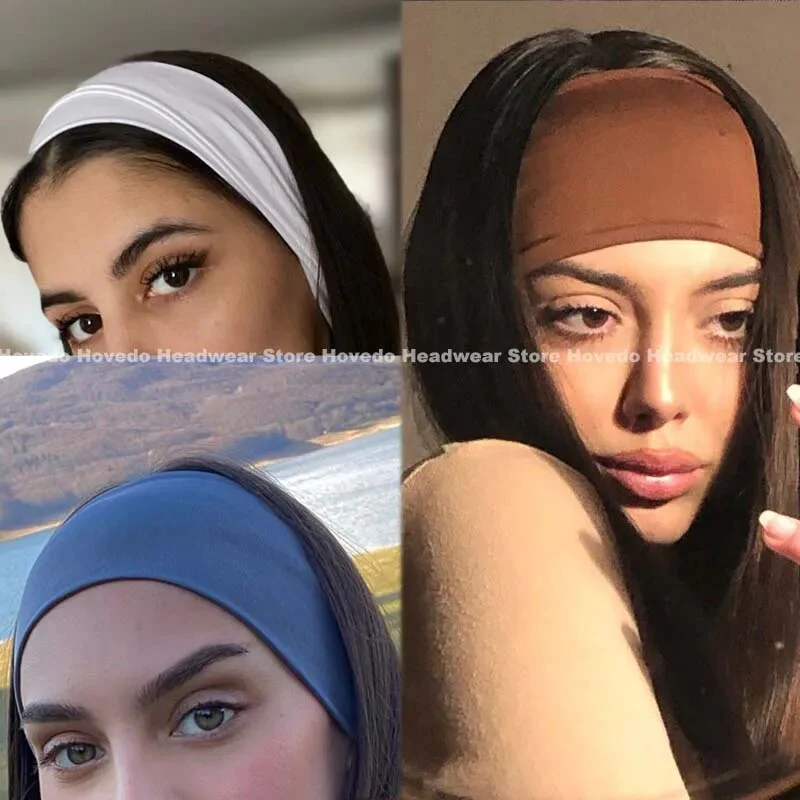 Women Headband Solid Color Wide Turban Twist Knitted Cotton Sport Yoga Hairband Twisted Knotted Headwrap Winter Hair Accessories - Image 3