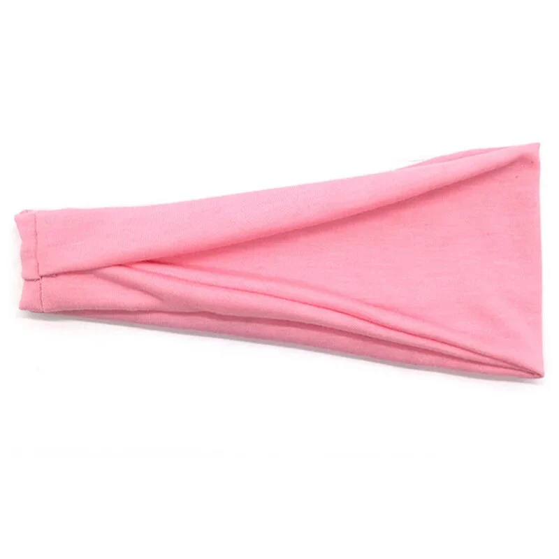 Women Headband Solid Color Wide Turban Twist Knitted Cotton Sport Yoga Hairband Twisted Knotted Headwrap Winter Hair Accessories - Image 6