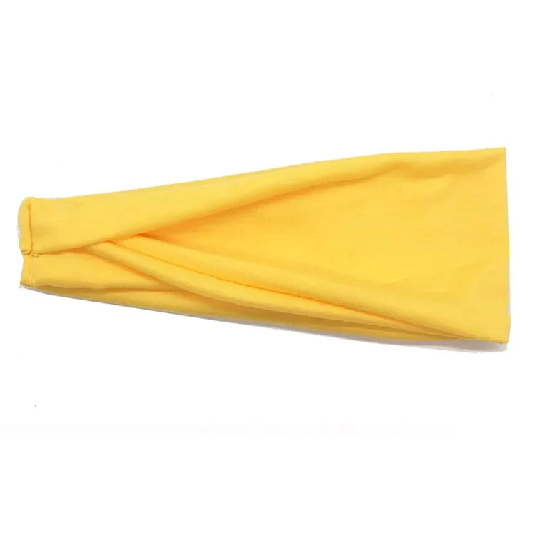 Women Headband Solid Color Wide Turban Twist Knitted Cotton Sport Yoga Hairband Twisted Knotted Headwrap Winter Hair Accessories - Image 8