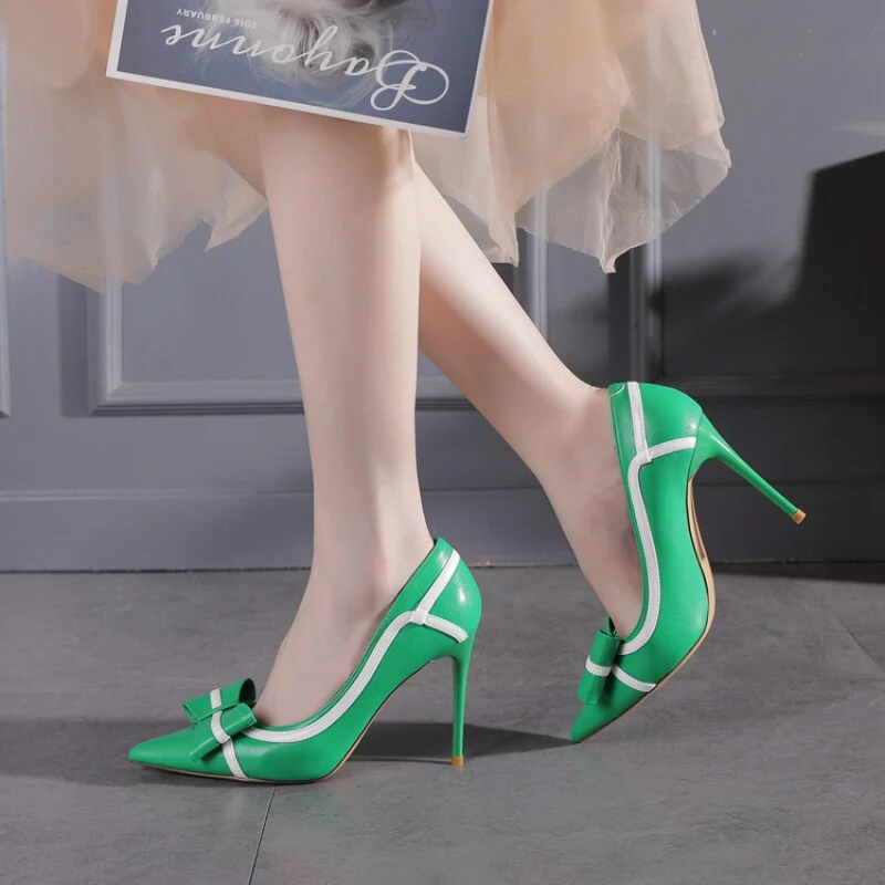 Women Sexy Heels Pumps Shoes Elegant Woman 39 Heeled Loafers Luxury Brand Shoe - Image 9