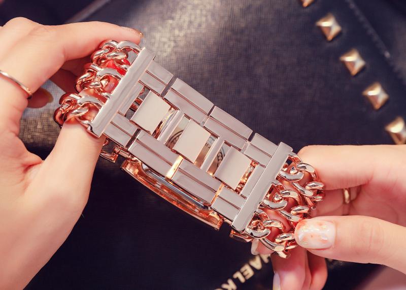 Women Luxury Brand Watch Dress Rhinestone Women Wristwatches Stylish Gold Female Watches - Image 14