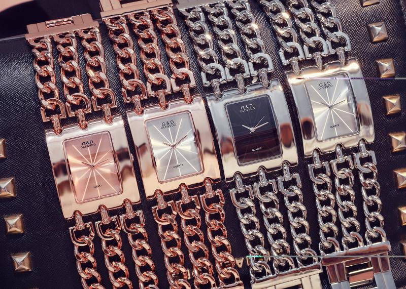 Women Luxury Brand Watch Dress Rhinestone Women Wristwatches Stylish Gold Female Watches - Image 15