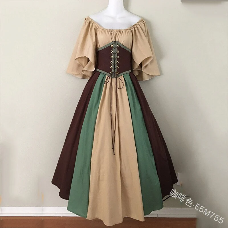 Women Sexy Palace Medieval Renaissance Elegant Long Dresses - Image 8