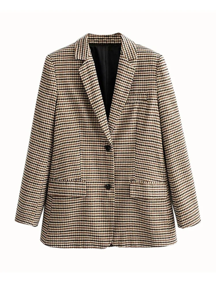 Women Plaid Autumn 2 Piece Set Blazer,High Waist Skirt Office Lady Jacket Skirt Suits Sold Separately Women's Costumes - Image 7