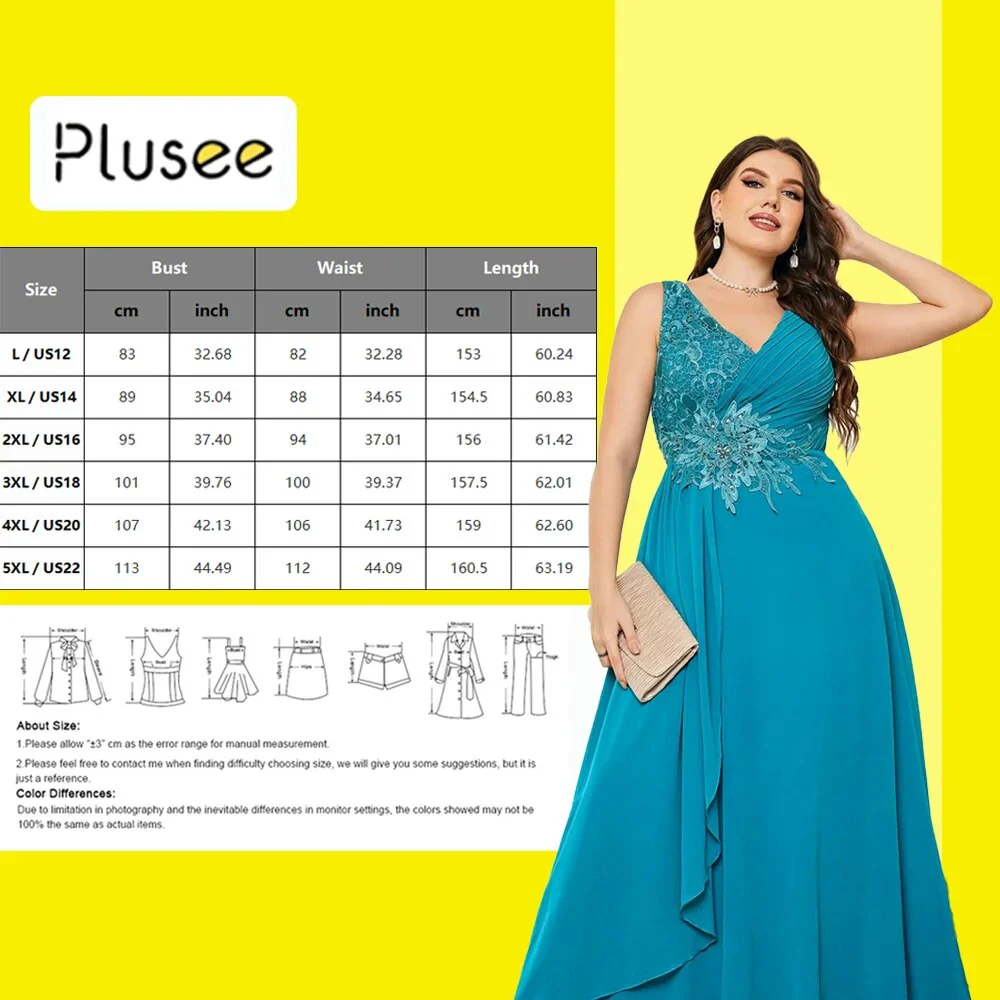 Women Plus Size Bridesmaid Dresses Wedding Elegant Lace Rhinestones Applique Party Dresses Large Size Lady Chiffon Evening Dress - Image 6