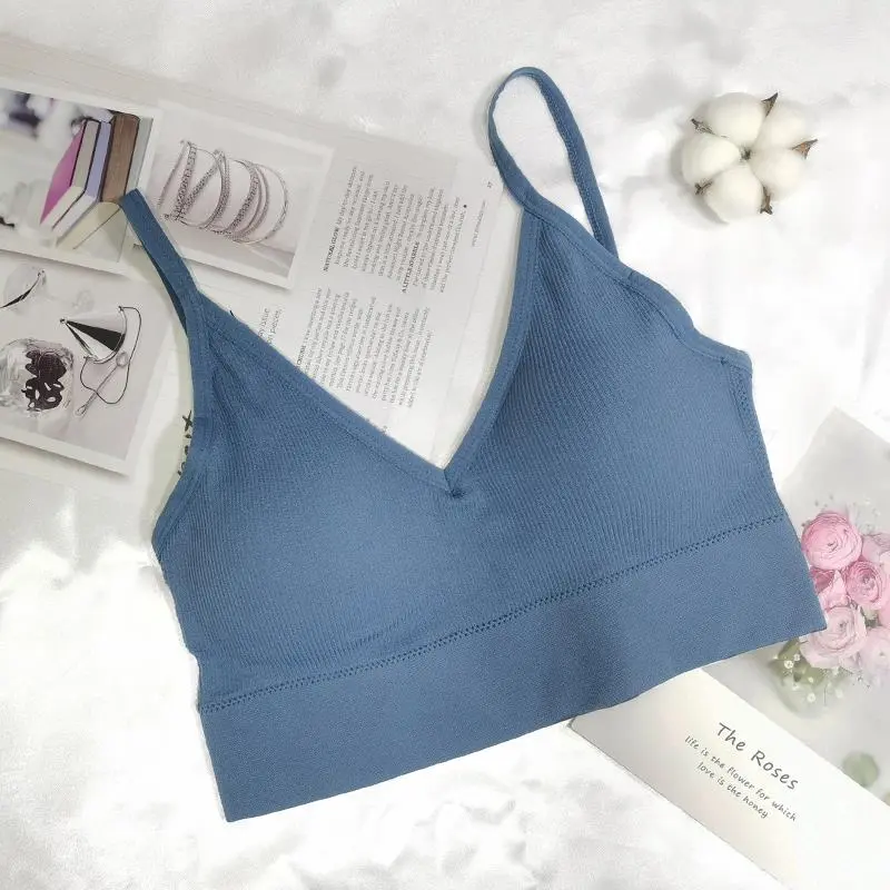 Women Sexy Crop Tops Tube Top Bra Female Streetwear Sleeveless Camis Seamless Sport Lingerie Tee Crop Top Bandeau Top Tanks - Image 14