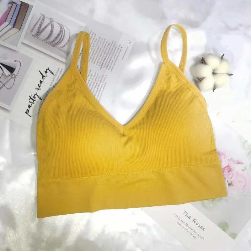 Women Sexy Crop Tops Tube Top Bra Female Streetwear Sleeveless Camis Seamless Sport Lingerie Tee Crop Top Bandeau Top Tanks - Image 19