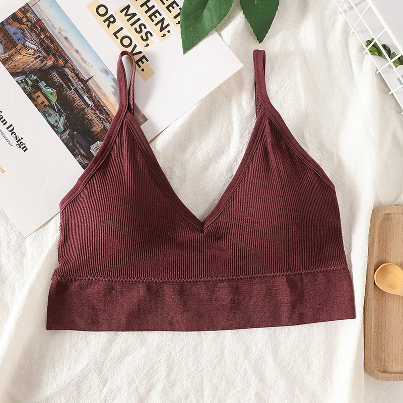 Women Sexy Crop Tops Tube Top Bra Female Streetwear Sleeveless Camis Seamless Sport Lingerie Tee Crop Top Bandeau Top Tanks - Image 20