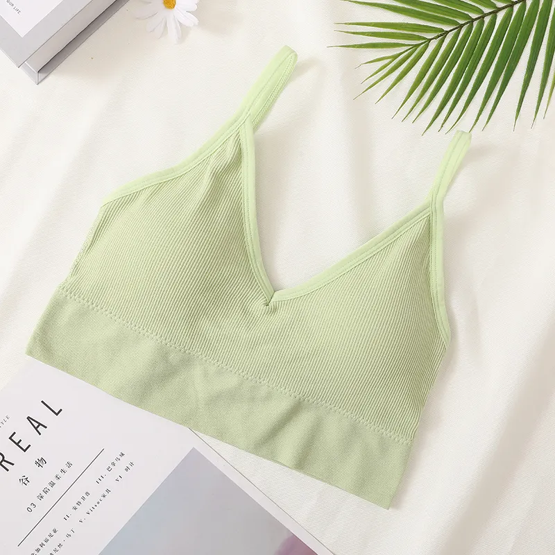 Women Sexy Crop Tops Tube Top Bra Female Streetwear Sleeveless Camis Seamless Sport Lingerie Tee Crop Top Bandeau Top Tanks - Image 22