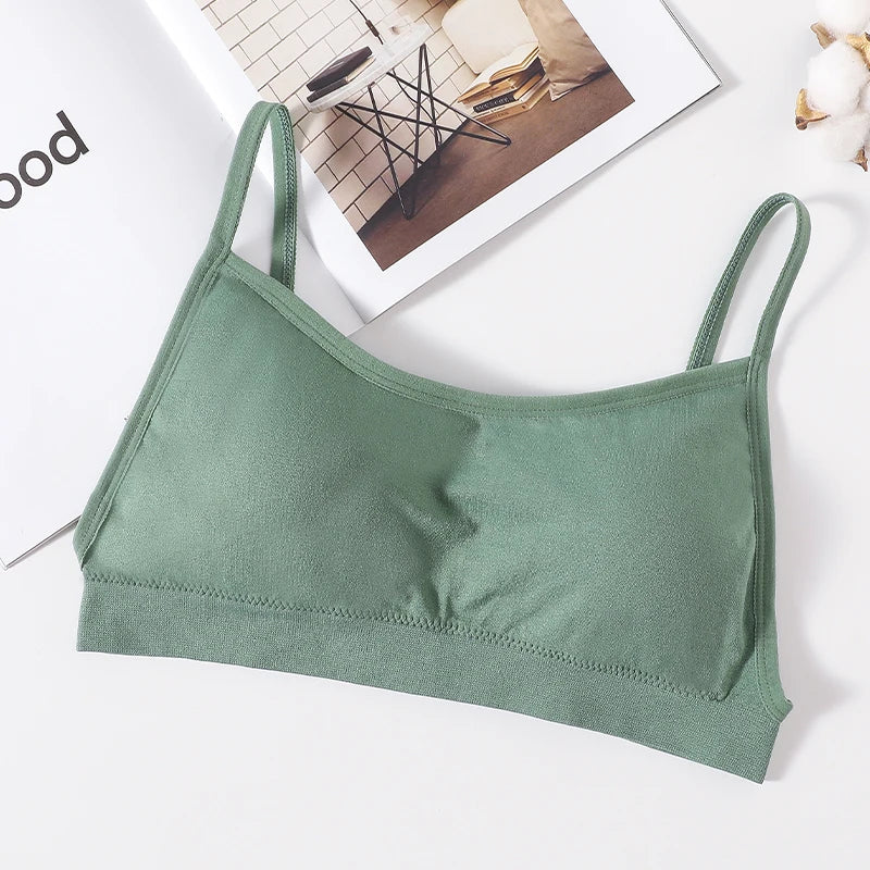 Women Sexy Crop Tops Tube Top Bra Female Streetwear Sleeveless Camis Seamless Sport Lingerie Tee Crop Top Bandeau Top Tanks - Image 26