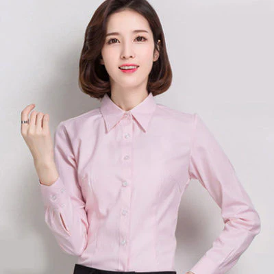 Women Shirts Blouses Women White Shirt Long Sleeve Blouse Female Tops OL Basic Shirt Blouses 2023 Fashion Elegant Woman Clothing - Image 3