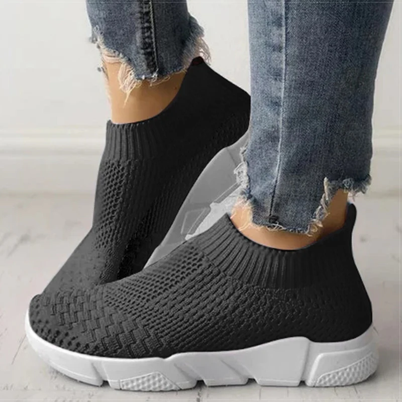 Women Shoes Slip On White Sneakers For Women Vulcanize Shoes - Image 9