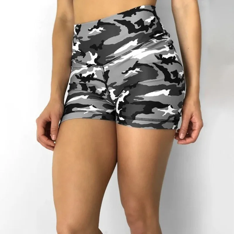 Women Shorts Ladies Summer Casual Camouflage Push Up Fitness Skinny Shorts Running Gym Stretch Sports Short Pants 2024 New - Image 2