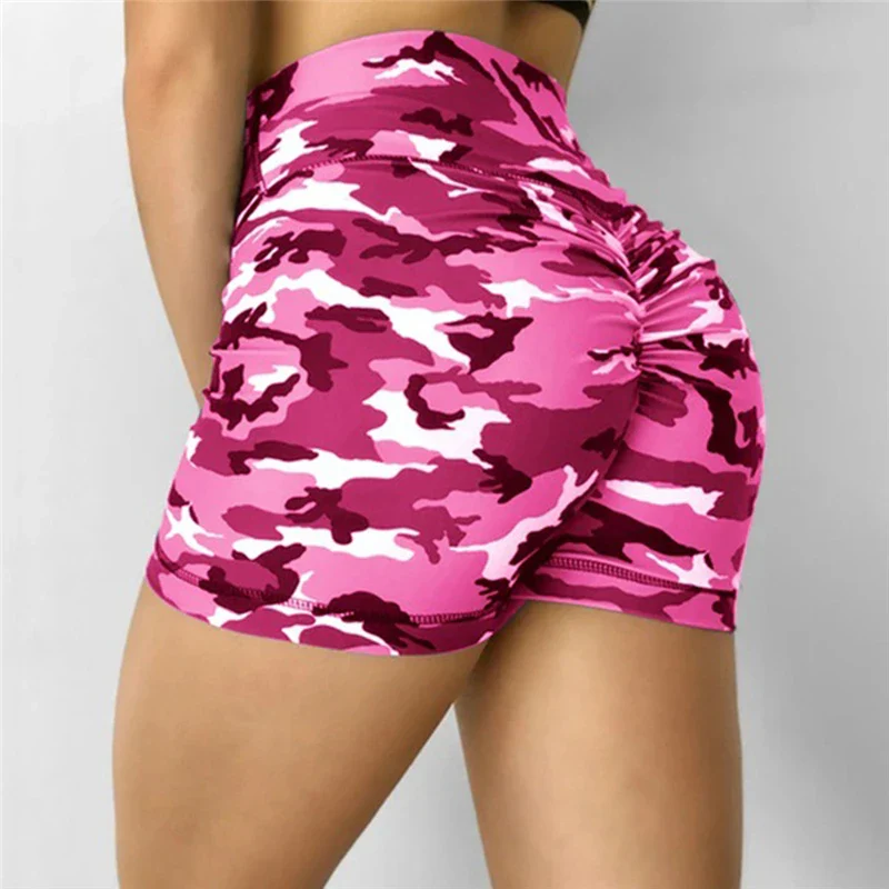 Women Shorts Ladies Summer Casual Camouflage Push Up Fitness Skinny Shorts Running Gym Stretch Sports Short Pants 2024 New - Image 6