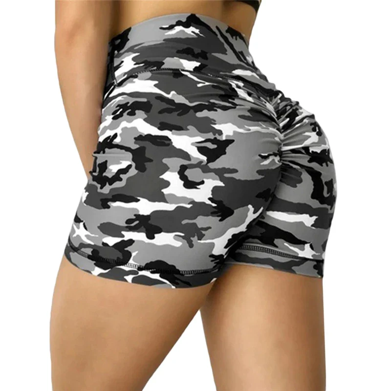 Women Shorts Ladies Summer Casual Camouflage Push Up Fitness Skinny Shorts Running Gym Stretch Sports Short Pants 2024 New - Image 8