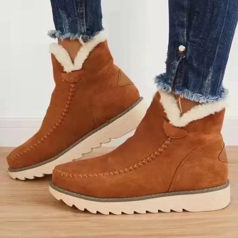 Women Snow Boots Winter 2022 Fashion Casual Warm Shoes for Women Slip On Lady Comfort Female Ankle Boot Footwear Botas De Mujer - Image 2