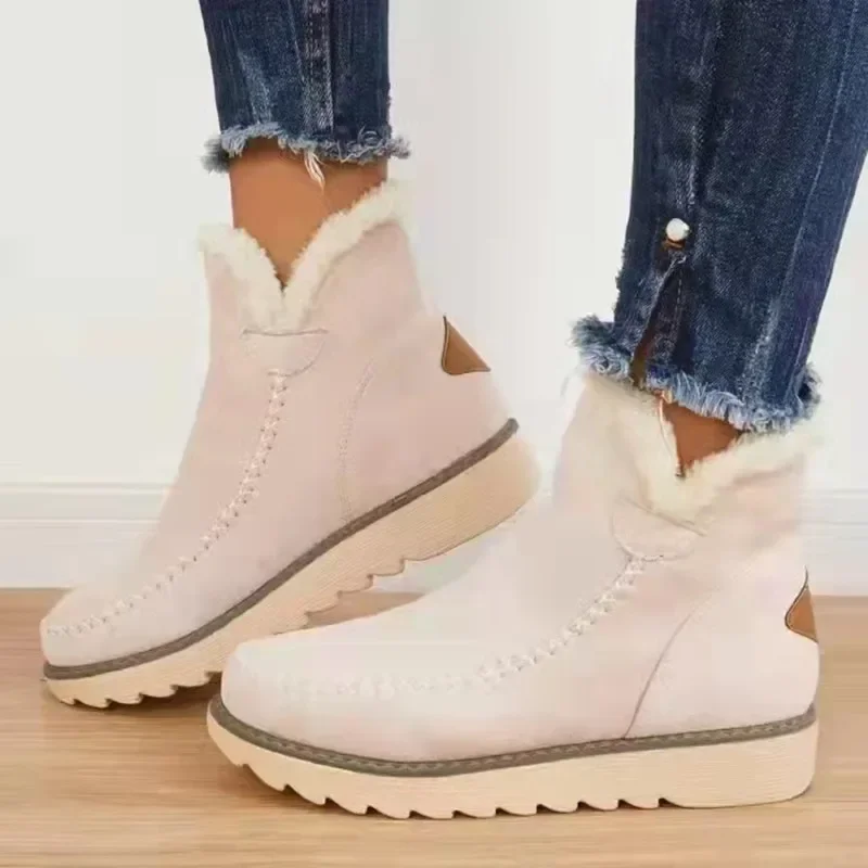 Women Snow Boots Winter 2022 Fashion Casual Warm Shoes for Women Slip On Lady Comfort Female Ankle Boot Footwear Botas De Mujer - Image 3