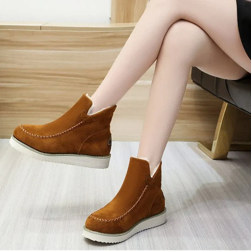 Women Snow Boots Winter 2022 Fashion Casual Warm Shoes for Women Slip On Lady Comfort Female Ankle Boot Footwear Botas De Mujer - Image 4