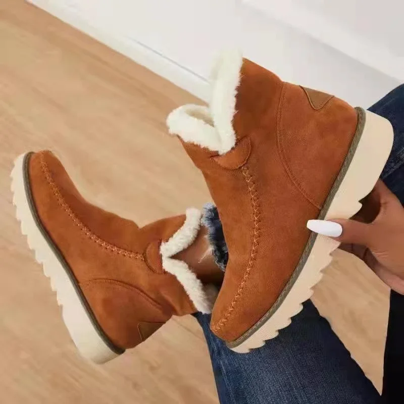 Women Snow Boots Winter 2022 Fashion Casual Warm Shoes for Women Slip On Lady Comfort Female Ankle Boot Footwear Botas De Mujer - Image 5