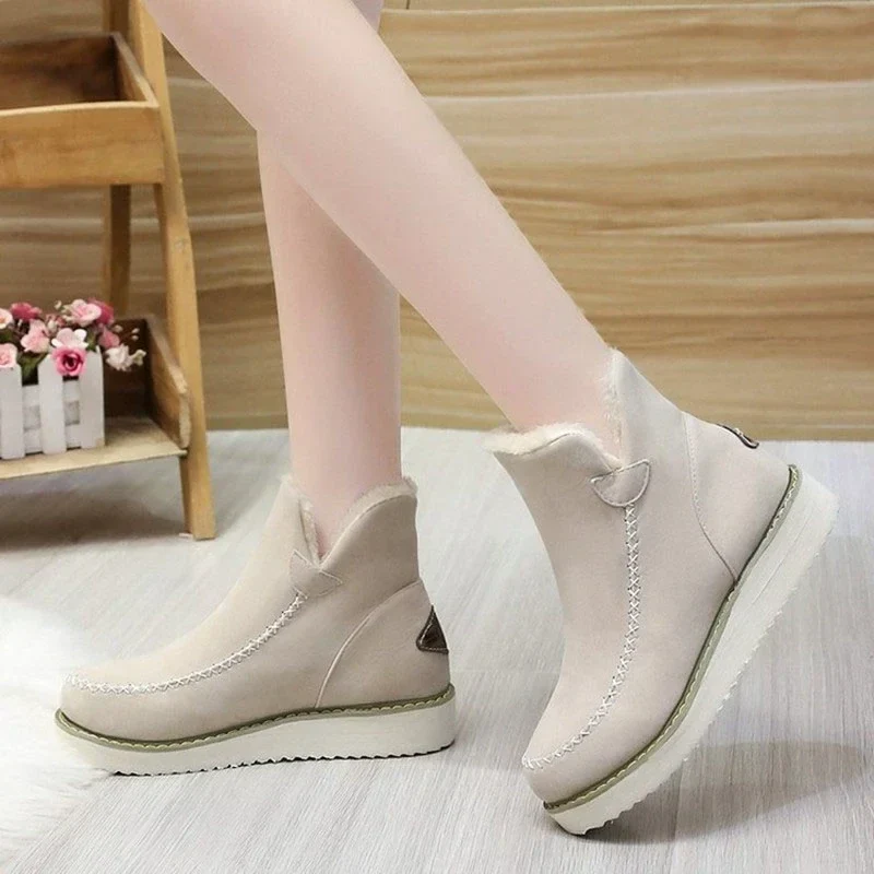 Women Snow Boots Winter 2022 Fashion Casual Warm Shoes for Women Slip On Lady Comfort Female Ankle Boot Footwear Botas De Mujer - Image 6