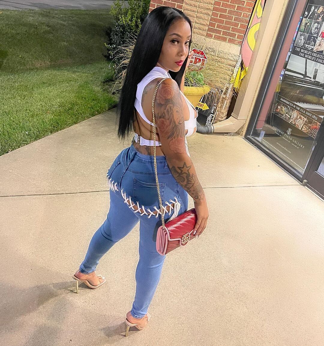 Women Streetwear Jeans Fashion High Waist Lace-up Hollow Out Skinny Stretch Denim Pencil Pants New Arrival 2022 - Image 3