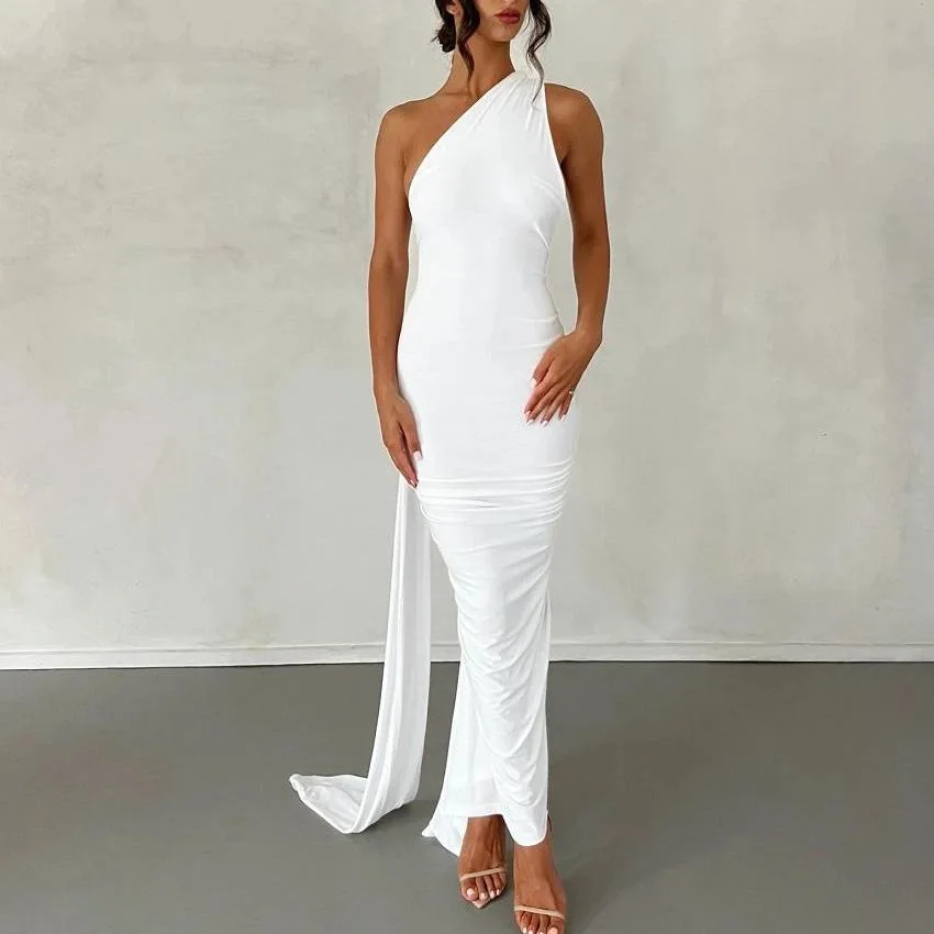 Women Summer Solid Maxi Long Dress Elegant Casual Fashion Office Lady Party sexy Sleeveless Bodycon Slim Pullover Dress New 2023 - Image 13