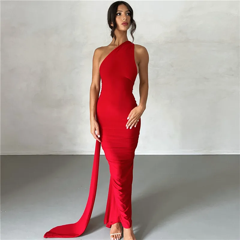 Women Summer Solid Maxi Long Dress Elegant Casual Fashion Office Lady Party sexy Sleeveless Bodycon Slim Pullover Dress New 2023 - Image 8